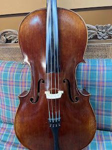 Antique 4/4 size Handmade Solid Top Cello Package - Fiddle Violin Guitar