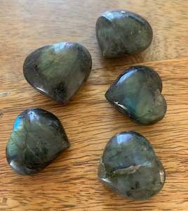 Crystal - Flashy Labradorite Heart