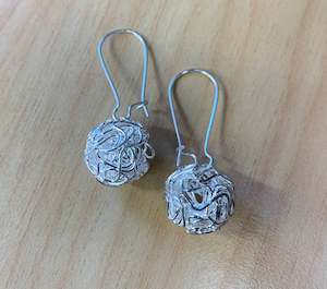 Ball drop earrings