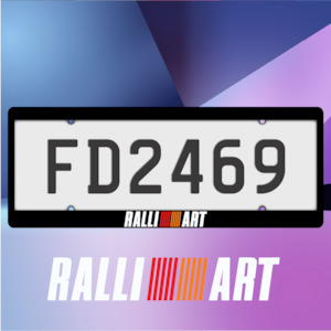 Ralliart Plate Frames