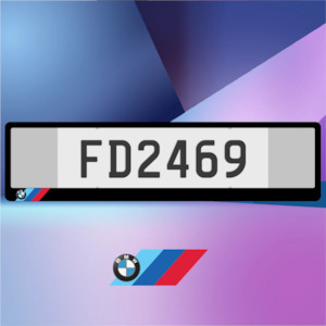 BMW MSport Euro Plate Frames