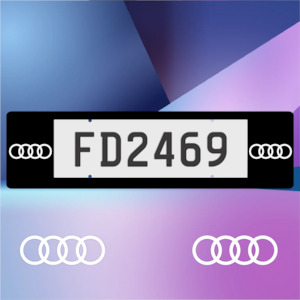 Audi Winged Plate Frames