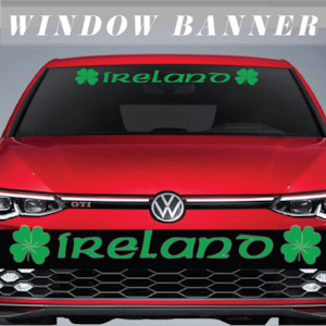 IRELAND - Windscreen Banner/Sticker