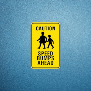 Speed Bumps Ahead - Sticker