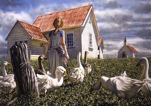 "Geese and Schoolhouse" - Paul Coney