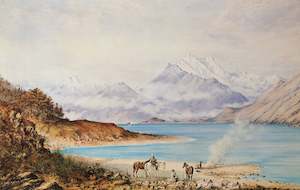 "Making Camp, Lake Wakatipu" - Charles Decimus Barraud