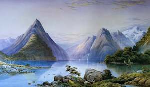 Internet only: "Mitre Peak", Milford Sound, New Zealand - John Barr Clarke Hoyte