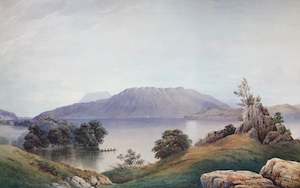 "Lake Tarawera" - John Barr Clarke Hoyte