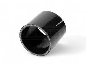 2.5" 63mm Black Straight Silicone Hose Joiner