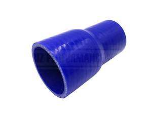 3.5" to 4" (89mm - 101mm) Straight Blue Silicone Hose Reducer