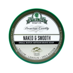 Stirling Soap Co (Naked & Smooth) Artisan Shaving Soap 170ml