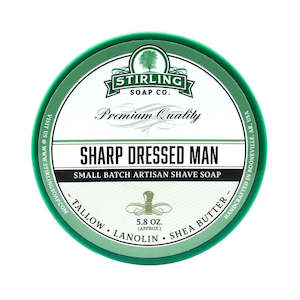 Stirling Soap Co (Sharp Dressed Man) Artisan Shaving Soap 170ml