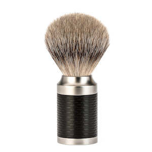 Mühle ROCCA Silvertip Badger Shaving Brush (Stainless Steel Black)