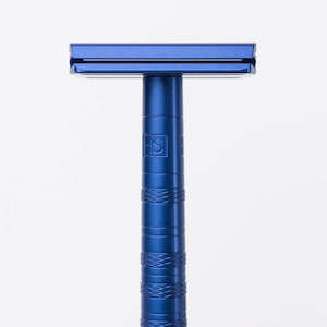 Henson AL13 Safety Razor (Steel Blue) MILD blade exposure