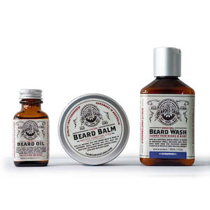 The Bearded Chap Trilogy Beard Kit (30ml Oil, 50g Balm, 100ml Staunch Wash)