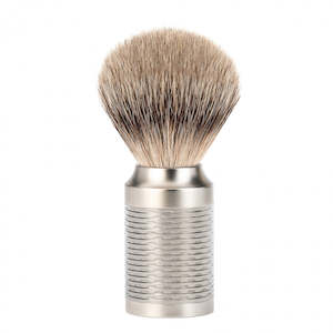 Badger Brushes: Mühle ROCCA Silvertip Badger Shaving Brush (Stainless Steel)