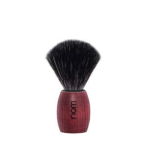 nom OLE Black Fibre Shaving Brush (blushed ash handle) 21BA