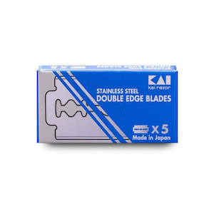 Kai: Pack of 5x Kai Stainless Steel Razor Blades