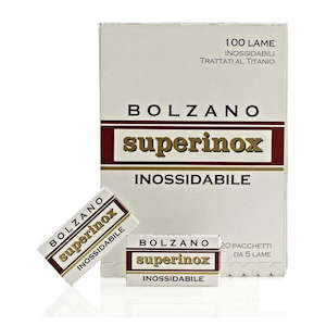 Bolzano Superinox Double Edge Razor Blades - 20 packs of 5 blades (100)