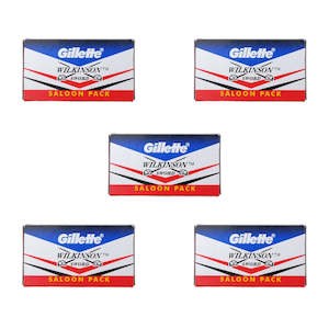 Gillette Wilkinson Sword Double Edge Razor Blades - 5 packs of 10 blades (50)