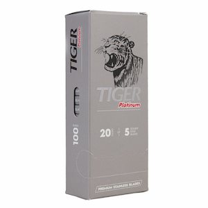 Tiger Platinum Stainless Razor Blades 100 Pack