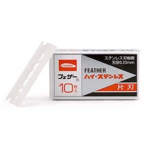 Single Edge Se Blades: Feather Single Edge FHS-10 (10x Hi-Stainless Blades)