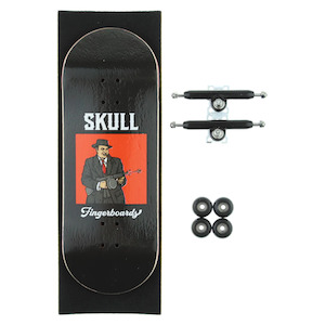 Complete Set: Skull Al Capone Pro Complete Wooden Fingerboard