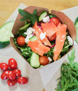 Smoked salmon salad