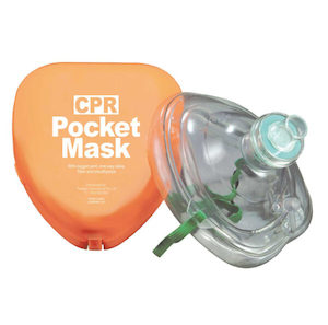 CPR Mask with O2 Inlet, Valve & Hard Case - Fire-Med Solutions