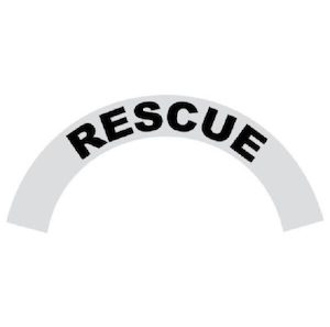 Helmet Cresent Decal – Rescue - Fire-Med Solutions