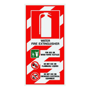 Water Fire Extinguisher Blazon - Fire-Med Solutions