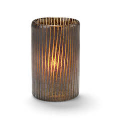 Internet only: Mocha Cylinder Glass Lamp