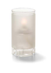 Frosted Glass Candle Holder