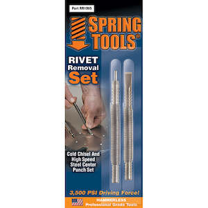 Spring Tools 2 Piece Rivet Removal Set