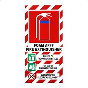 Foam Extinguisher Sign