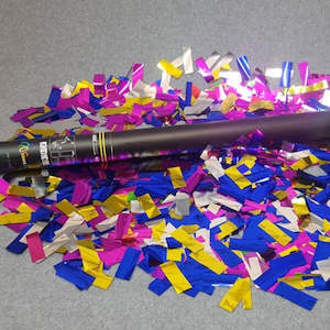 Metallic Confetti Cannon - Rainbow Mix 80cm