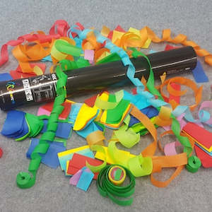 Tissue Paper Confetti Cannon - Rainbow Mix 40cm