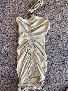 Ex Rentals For Sale: Ruched Halter Dress FOR SALE