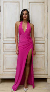 Halter Maxi Fuchsia