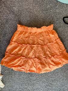 Orange Ruffle Skirt FOR SALE