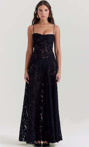 House Of Cb: Seren Gown (Black)