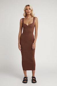 Tempo Chocolate Knit Midi