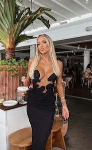 Molded Venus Dress (Black)