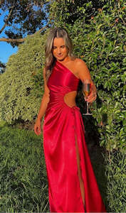 NOUR SCARLETT RED MAXI DRESS