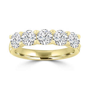 18ct Yellow Gold Lab Grown Diamond Ring 1.25ct