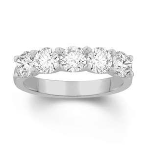 18ct White Gold Lab Grown Diamonds Ring 1.25ct