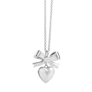 Karen Walker Superlove Bow Necklace Silver