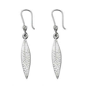 Karen Walker Leaf Earrings Sterling Silver