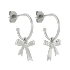 Karen Walker Bow Hoop Earrings Stg