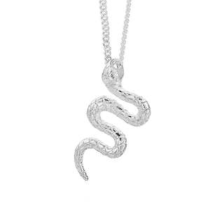 Jewellery: Karen Walker Lunar Snake Necklace Stg